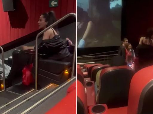 Realizó comentarios en tono elevado y fuera de lugar en un cine y la terminaron expulsando de la sala