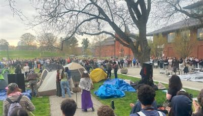 Wesleyan students join national protests and launch an encampment