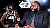 Kendrick Perkins issues blunt Kyrie Irving advice to Celtics fans before NBA Finals