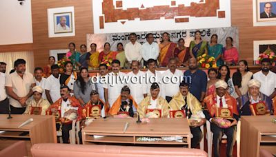 Mangaluru: Former soldiers felicitated on 25th anniversary of Kargil Vijay Diwas