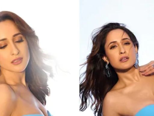 Pragya Jaiswal Shines In Stylish Sky-blue Dress For Khel Khel Mein Song Launch - News18