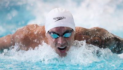 Tokyo Olympic star Caeleb Dressel makes his debut at US swim trials, advancing in the 100 free