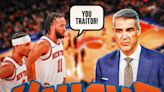 Knicks' Jalen Brunson, Josh Hart roast ‘scared’ Jay Wright for not attending 76ers games
