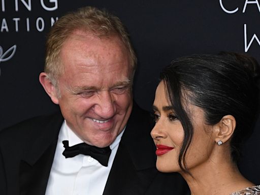 Salma Hayek is besotted with husband François-Henri Pinault on glamorous date night