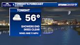 Skies clear out overnight; Rain chances continue through weekend