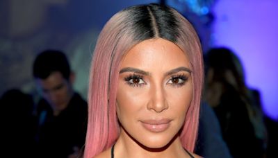 Kim Kardashian Debuts Pastel Pink Pixie Cut Days After Returning to Platinum Blonde