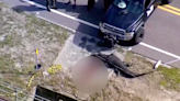 Shocking footage shows moments after a gator ate a 41-year-old woman in Florida