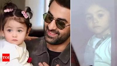 Ranbir Kapoor spotted taking daughter Raha for a car ride, fans call her carbon copy of Rishi Kapoor | Hindi Movie News - Times of India