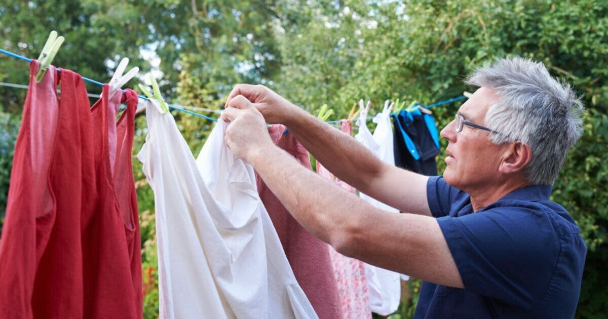 Laundry expert’s tips to ‘speed up’ drying wet clothes outside in spring