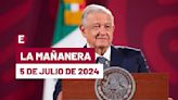 La 'Mañanera' hoy en vivo de López Obrador: Temas de la conferencia del 5 de julio de 2024