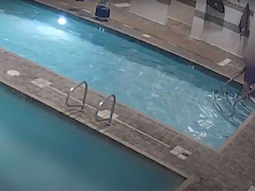 Drowning at Las Vegas gym pool caught on camera — VIDEO