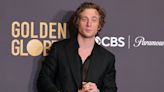 Jeremy Allen White Gets Sharp in Black Leather Boots at Golden Globes 2024
