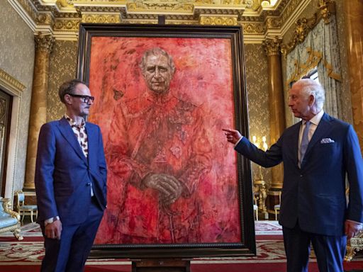 El Palacio de Buckingham reveló el primer retrato oficial de la coronación de Carlos III
