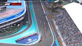 F1 | Así ha sido la salida de la carrera del GP de Miami: ¡Pérez la lía y arruina la gran salida de Sainz!