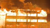 Massive overnight fire at former furniture factory in Stewartstown