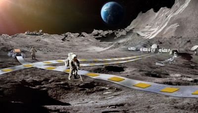 NASA details plan to build a levitating robot train on the moon