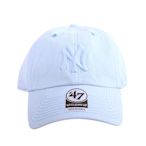 NEW ERA- 47品牌洋基藍繡線NY棒球帽(清新藍)