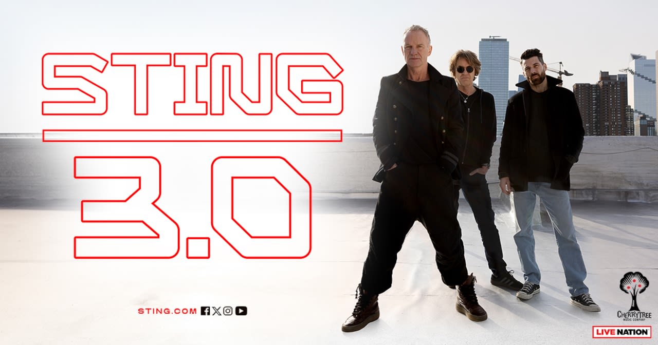 Sting playing The Fillmore Detroit for 2 nights in September