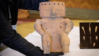Así son las 15 piezas arqueológicas colombianas retornadas de Suiza y Nueva Zelanda