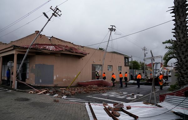 South Africa’s Cape Town is hit by more storms, with 4,500 people displaced by floods and damage