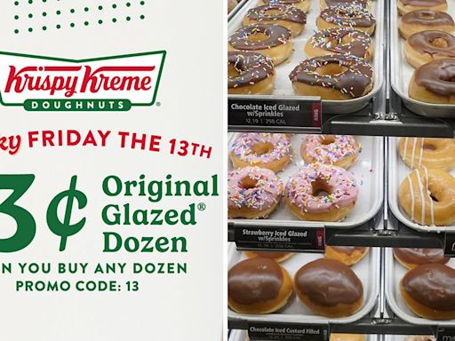 Krispy Kreme offering 13-cent donuts on Friday the 13th