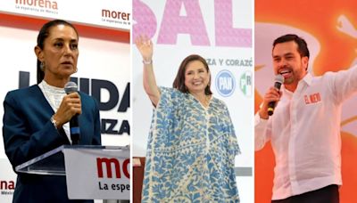 Así marchan las encuestas presidenciales: ¿cómo les va a Xóchitl Gálvez, Claudia Sheinbaum y Máynez?