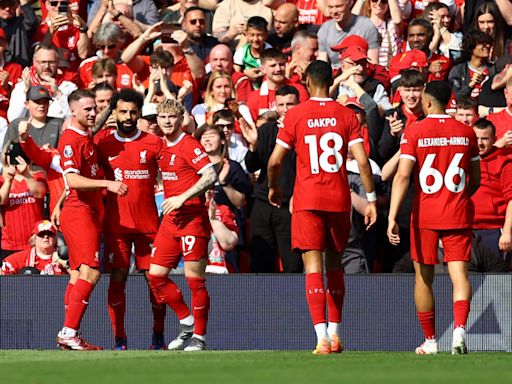 Liverpool vs Tottenham LIVE: Premier League latest score and goal updates after Salah and Robertson strike