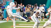 Dolphins’ Thomas Morstead performs the ultra-rare butt punt