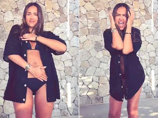 Jessica Alba Does the Viral Charli xcx 'Apple' Dance in Teeny-Tiny Black Bikini: 'Heard It's a Brat Summer'