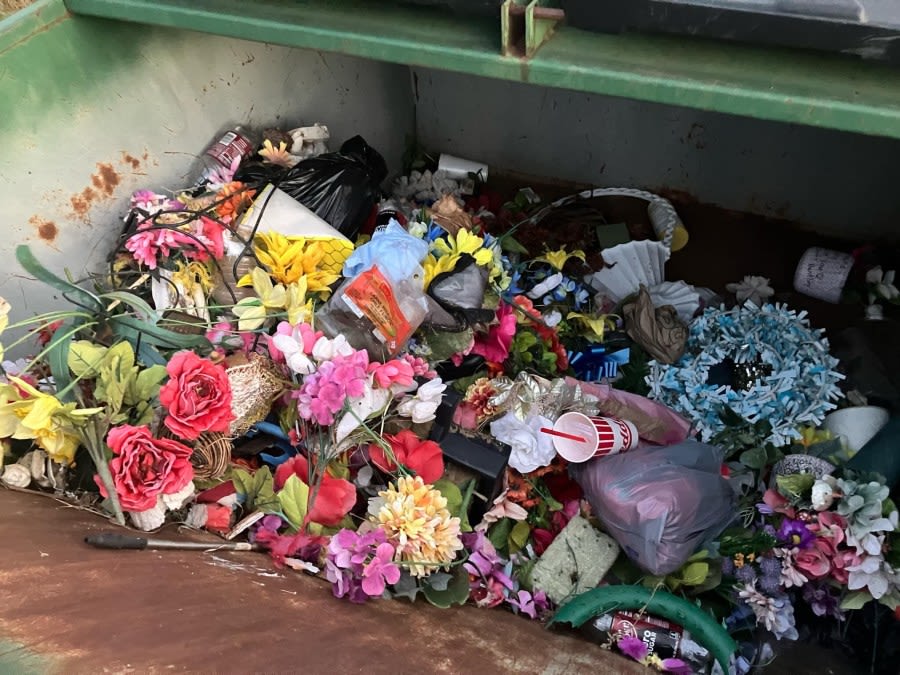 How sentimental items were thrown away during deep clean of Llano cemetery