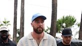 Travis Kelce wears a Taylor Swift friendship bracelet at Cannes panel