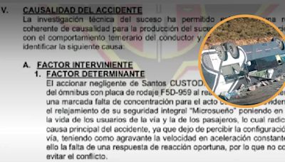 Accidente en Ayacucho: Informe fiscal indica que chofer de bus Civa se habría quedado dormido