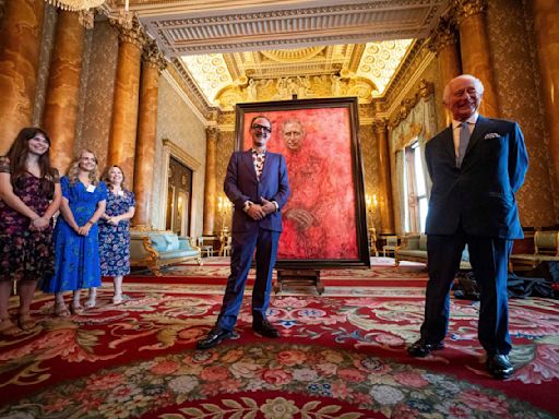 King Charles III unveils his first official portrait since his coronation