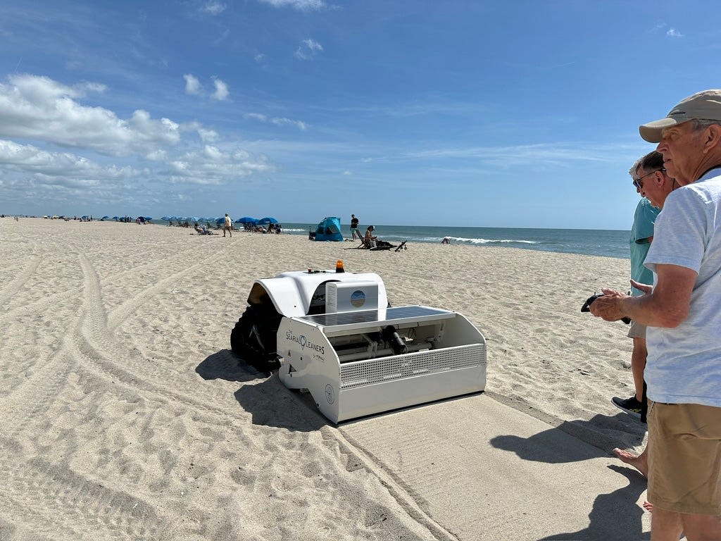 A robot that cleans beaches? New Hanover County has one of those