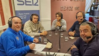 Javi Martínez y Gerard Valentín trasmiten confianza y responsabilidad ante el derbi en los Encuentros Deportivos de Radio Huesca