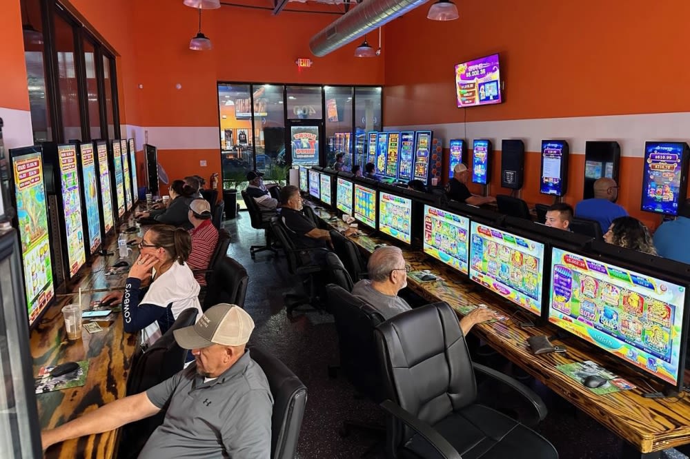 What are sweepstakes machines and how does Austin regulate them?