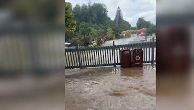 Dollywood flooded by heavy rain