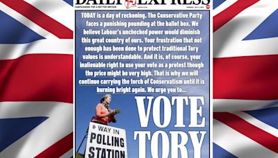 The time for debate is over... Vote Tory or hand Labour unchecked power