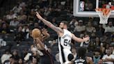 Short-handed Spurs topple injury-depleted Pistons 123-95 to close disappointing seasons