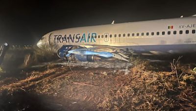 Boeing jet skids off runway injuring eleven