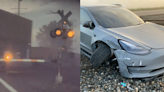 行車紀錄曝特斯拉「自動駕駛差點撞火車」 男嚇壞：半年發生2次