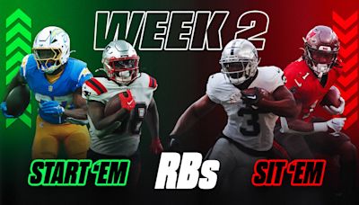 Running Back Start 'Em, Sit 'Em Picks For Fantasy Football Week 2