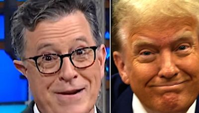 Stephen Colbert Taunts Trump Over Truly Weird Moment With His Big-Money Donors