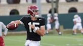 Nick Saban discusses Ty Simpson in the Alabama football quarterback competition
