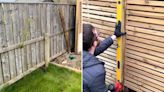 I transformed my ugly, green fence with £20 buy from Wickes