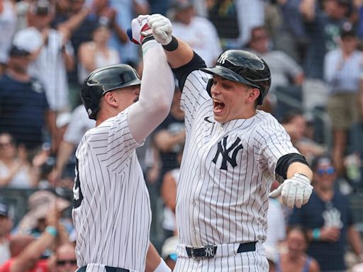 Ben Rice Nearly Blows Curtain Call in Hilarious Fashion After Career Day vs. Red Sox