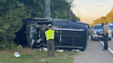 Rollover crash injures 1 in southeast Shelby County