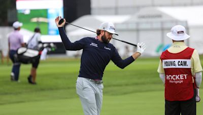 Crack! It was a bad day to be Cameron Young's driver at the Rocket Mortgage Classic