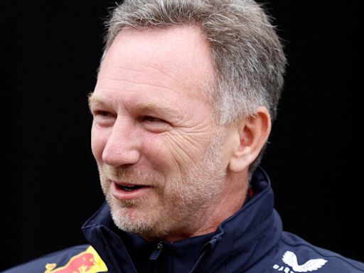 Horner gets to drive a Red Bull as stand-in for Vettel