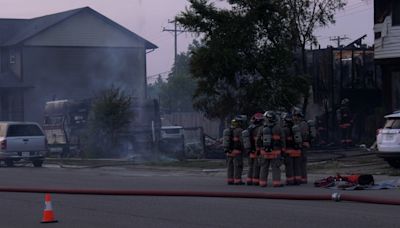Saskatoon duplex engulfed in flames